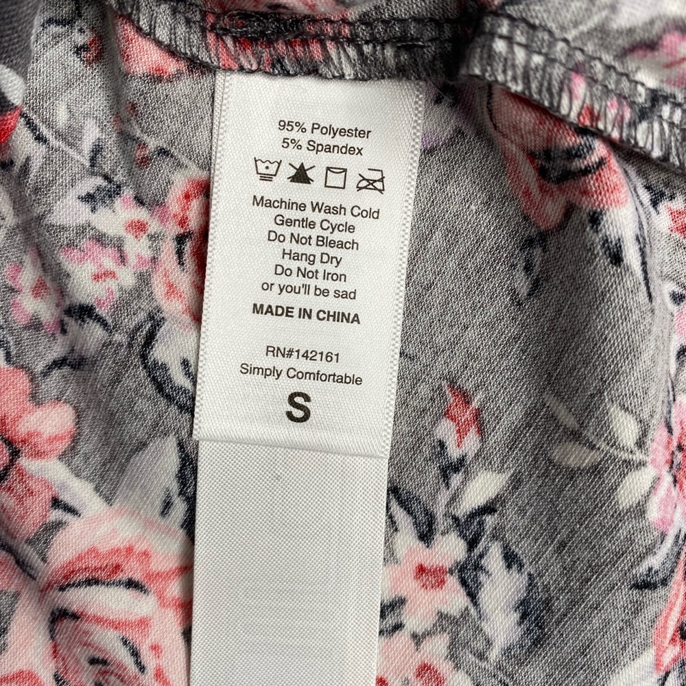 NWT Lularoe Iris gray floral print multiple sizes - Picture 7 of 10
